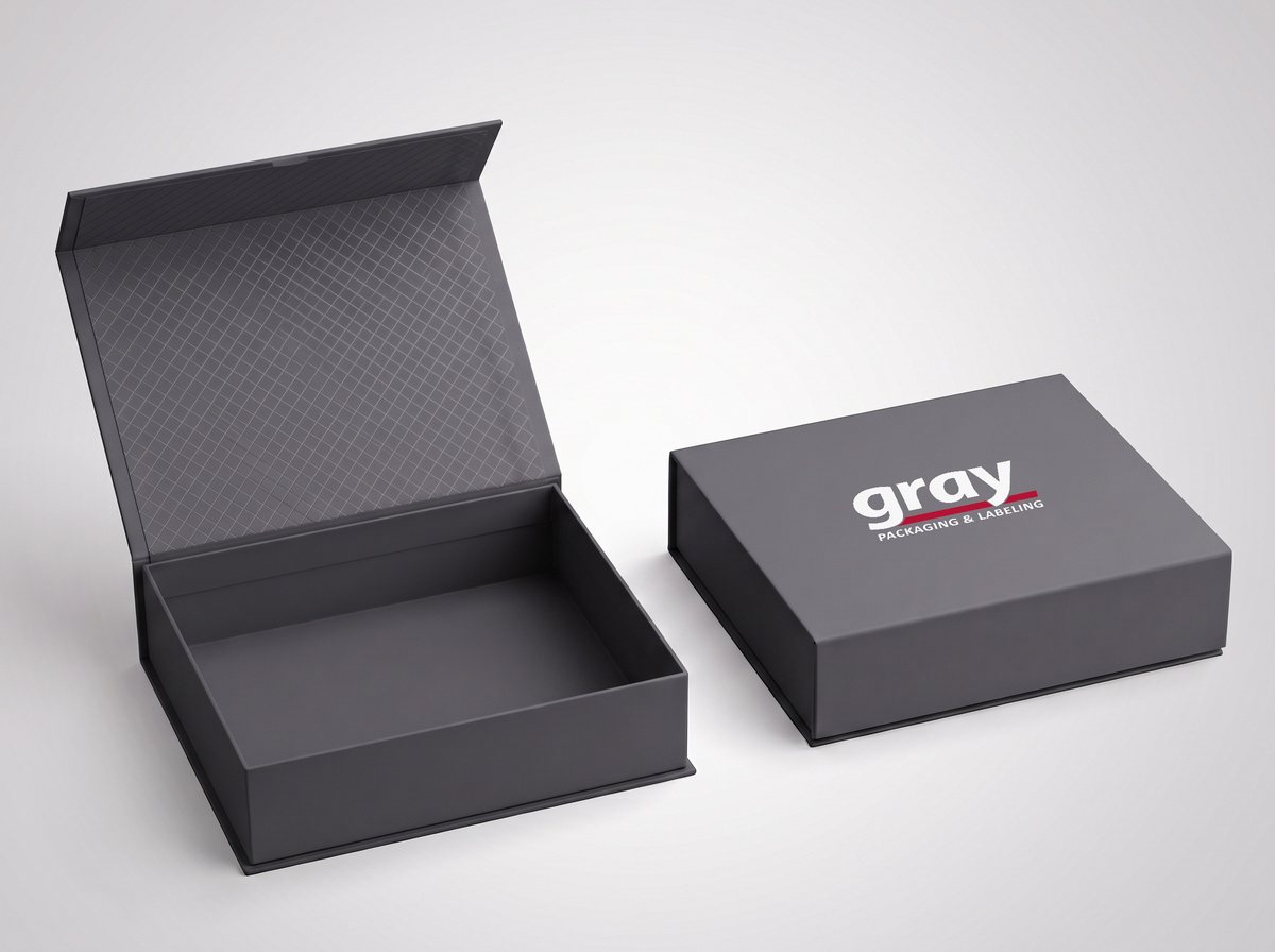 Magnetic closure rigid box